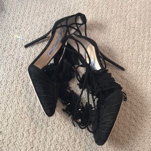 Jimmy choo black suede shoe size 40